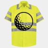 Men's High Visibility Safety Short Sleeve Work Shirt Thumbnail