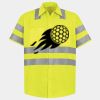 Men's High Visibility Safety Short Sleeve Work Shirt Thumbnail