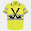 Men's High Visibility Safety Short Sleeve Work Shirt Thumbnail