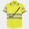 Men's High Visibility Safety Short Sleeve Work Shirt Thumbnail