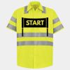 Men's High Visibility Safety Short Sleeve Work Shirt Thumbnail