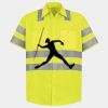 Men's High Visibility Safety Short Sleeve Work Shirt Thumbnail
