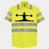 Men's High Visibility Safety Short Sleeve Work Shirt Thumbnail