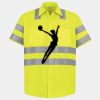 Men's High Visibility Safety Short Sleeve Work Shirt Thumbnail