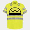 Men's High Visibility Safety Short Sleeve Work Shirt Thumbnail