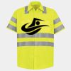 Men's High Visibility Safety Short Sleeve Work Shirt Thumbnail