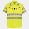 Men's High Visibility Safety Short Sleeve Work Shirt Thumbnail