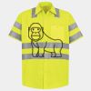 Men's High Visibility Safety Short Sleeve Work Shirt Thumbnail