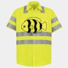 Men's High Visibility Safety Short Sleeve Work Shirt Thumbnail