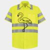 Men's High Visibility Safety Short Sleeve Work Shirt Thumbnail