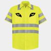 Men's High Visibility Safety Short Sleeve Work Shirt Thumbnail