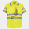 Men's High Visibility Safety Short Sleeve Work Shirt Thumbnail