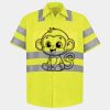 Men's High Visibility Safety Short Sleeve Work Shirt Thumbnail