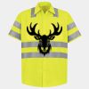 Men's High Visibility Safety Short Sleeve Work Shirt Thumbnail