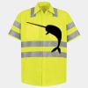 Men's High Visibility Safety Short Sleeve Work Shirt Thumbnail