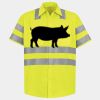 Men's High Visibility Safety Short Sleeve Work Shirt Thumbnail