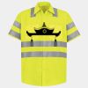 Men's High Visibility Safety Short Sleeve Work Shirt Thumbnail