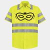 Men's High Visibility Safety Short Sleeve Work Shirt Thumbnail