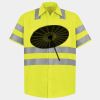 Men's High Visibility Safety Short Sleeve Work Shirt Thumbnail