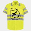 Men's High Visibility Safety Short Sleeve Work Shirt Thumbnail
