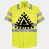 Men's High Visibility Safety Short Sleeve Work Shirt Thumbnail