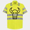 Men's High Visibility Safety Short Sleeve Work Shirt Thumbnail