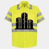 Men's High Visibility Safety Short Sleeve Work Shirt Thumbnail