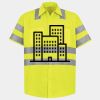 Men's High Visibility Safety Short Sleeve Work Shirt Thumbnail