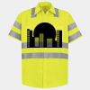 Men's High Visibility Safety Short Sleeve Work Shirt Thumbnail