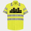 Men's High Visibility Safety Short Sleeve Work Shirt Thumbnail