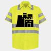Men's High Visibility Safety Short Sleeve Work Shirt Thumbnail