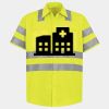 Men's High Visibility Safety Short Sleeve Work Shirt Thumbnail