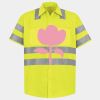 Men's High Visibility Safety Short Sleeve Work Shirt Thumbnail