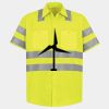 Men's High Visibility Safety Short Sleeve Work Shirt Thumbnail
