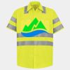Men's High Visibility Safety Short Sleeve Work Shirt Thumbnail