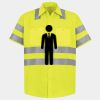 Men's High Visibility Safety Short Sleeve Work Shirt Thumbnail