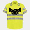Men's High Visibility Safety Short Sleeve Work Shirt Thumbnail