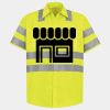 Men's High Visibility Safety Short Sleeve Work Shirt Thumbnail
