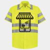 Men's High Visibility Safety Short Sleeve Work Shirt Thumbnail