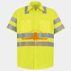 Men's High Visibility Safety Short Sleeve Work Shirt Thumbnail