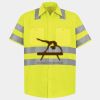 Men's High Visibility Safety Short Sleeve Work Shirt Thumbnail