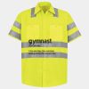Men's High Visibility Safety Short Sleeve Work Shirt Thumbnail