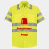 Men's High Visibility Safety Short Sleeve Work Shirt Thumbnail
