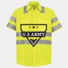 Men's High Visibility Safety Short Sleeve Work Shirt Thumbnail