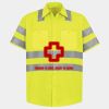 Men's High Visibility Safety Short Sleeve Work Shirt Thumbnail
