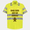 Men's High Visibility Safety Short Sleeve Work Shirt Thumbnail